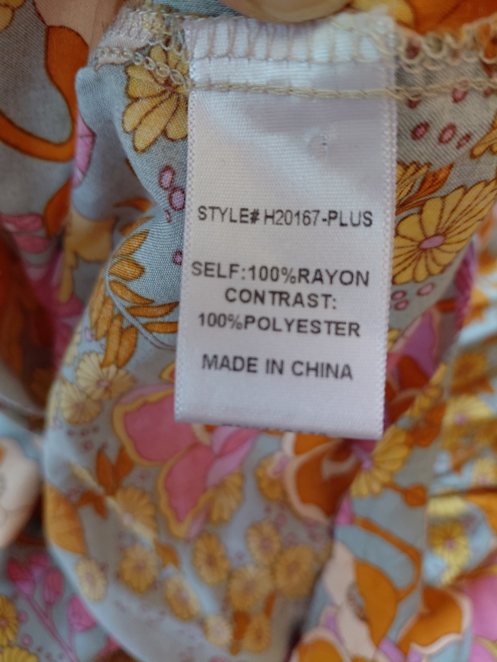 Jodif Boho Mixed Floral Print Cottagecore Babydoll Blouse Top Plus sz 2X Ruffle - Picture 11 of 14